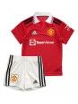 Manchester United Donny van de Beek #34 Heimtrikotsatz für Kinder 2022-23 Kurzarm (+ Kurze Hosen)